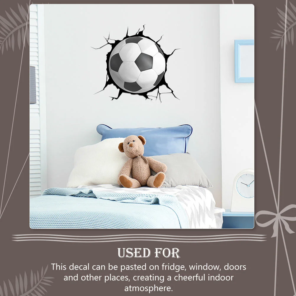 2 листа футбольные наклейки мультяшные настенные украшения детская спальня