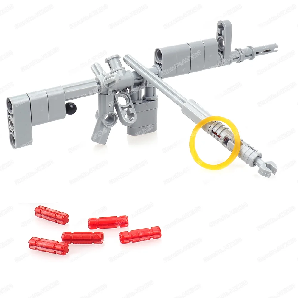 Мини-оружие искусственное оружие Резиновая лента выбросы 5 капсул сборная пуля