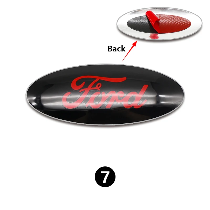 

Передняя решетка Ford с логотипом на капоте, металлический значок, наклейка с логотипом, аксессуары для Ford Focus mk2 mk3 Fiesta mk7 Ranger Mondeo mk4 S-MAX