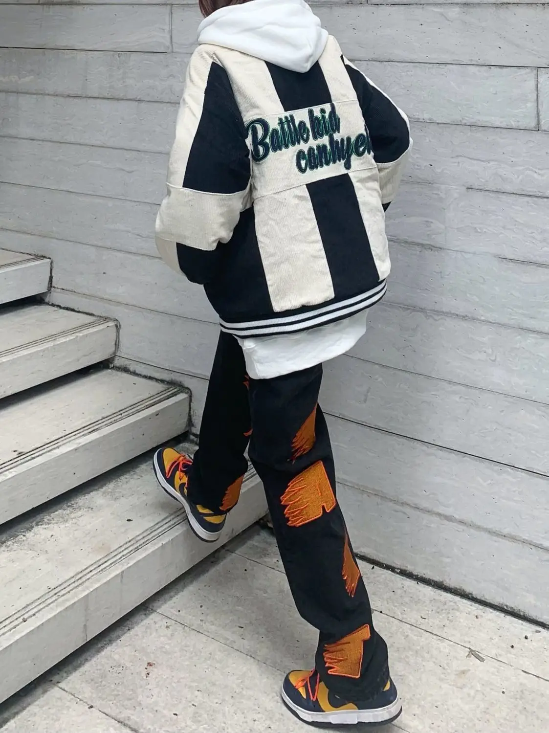 Hip-hop Jeans American Popular Street Letter Ins Female 2022 Spring And Autumn New High Waist Straight Slim Wide Leg Trousers