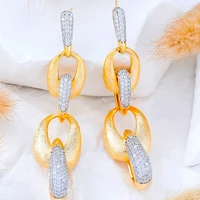 missvikki new diy shiny cz charm long earrings for women bridal wedding girl daily surper jewelry high quality hot romantic