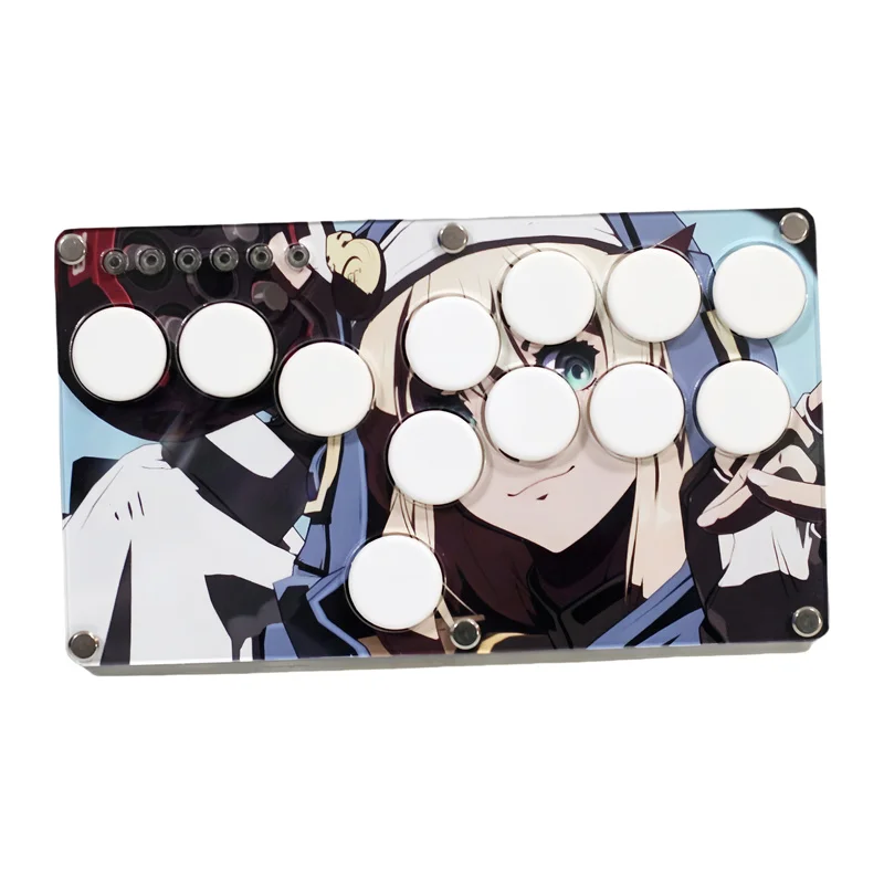 Фото Настраиваемый DIY Hitbox аркадная боевая палка боевой игровой контроллер геймпад SANWA кнопки SOCD для ПК/PS3/Android №2