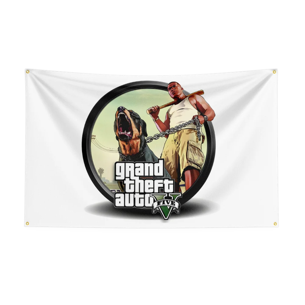 3x5 футов G-Grand Theft Auto V GTA5 Los Santos столица Sin GTA6 флаг баннер искусство