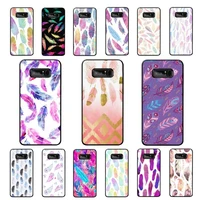 maiyaca fashion feather phone case for samsung note 5 7 8 9 10 20 pro plus lite ultra a21 12 02