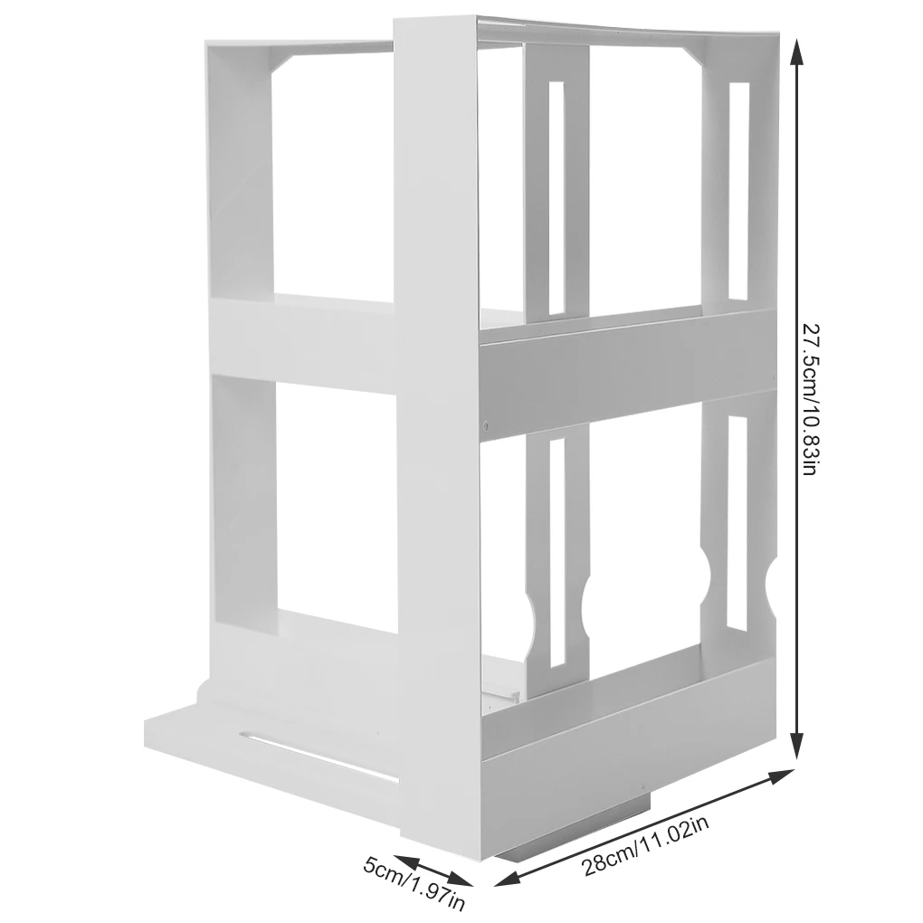 

Вращающаяся пластиковая кухонная полка для бутылок, 2 яруса