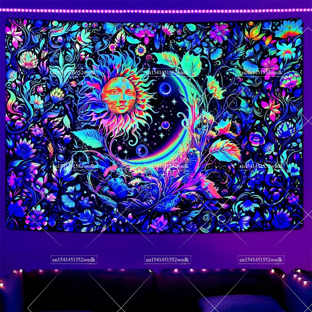Подвесные неоновые флуоресцентные Настенные светильники Blacklight солнце и