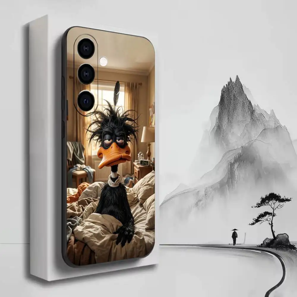 Фото Забавный чехол для телефона Goofy D-Daffy D-Duck-Funny для Samsung A72, A71, A72, A70, A53, A52, A51, черный мягкий чехол из ТПУ №5