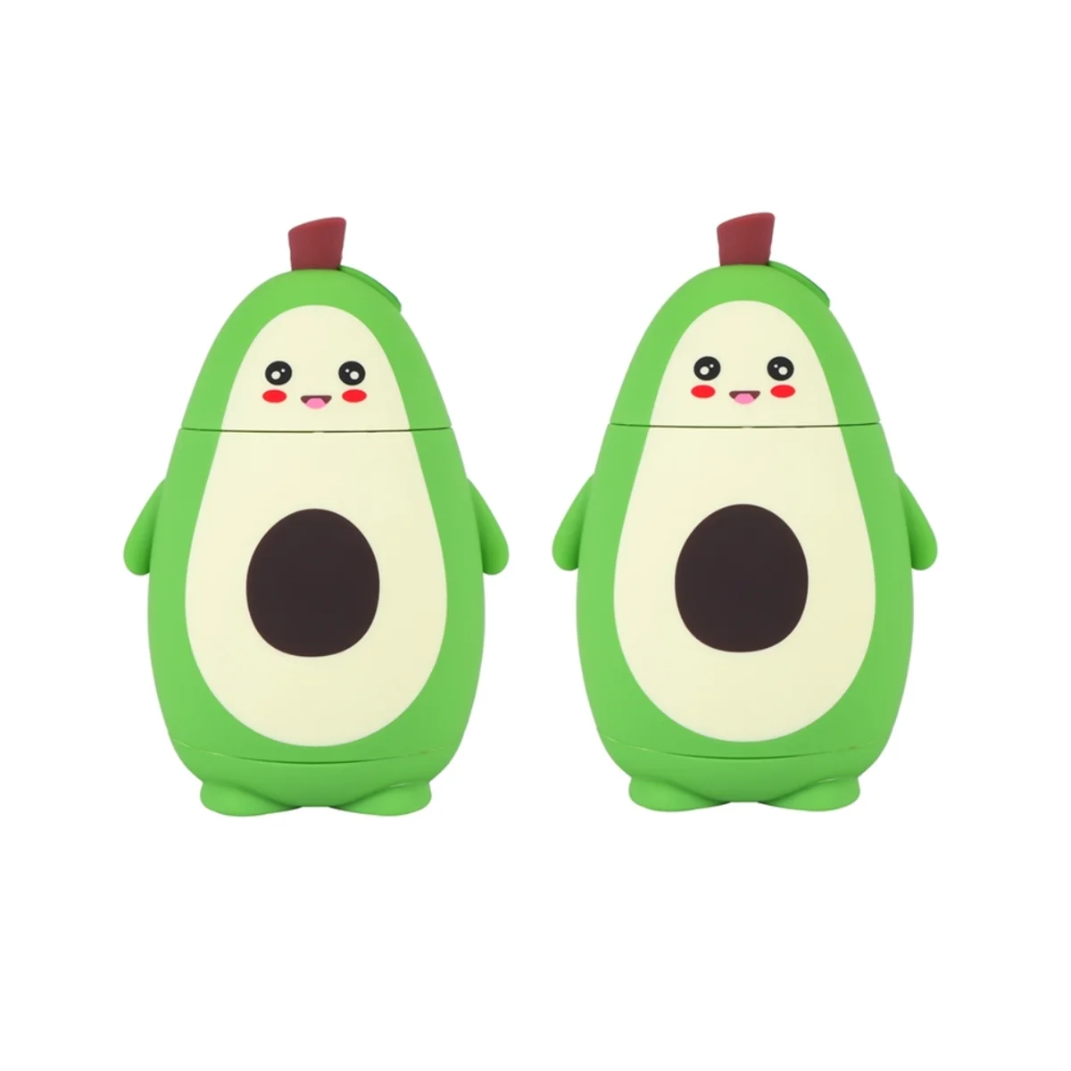 

2 шт., двухслойная портативная чашка для воды с авокадо