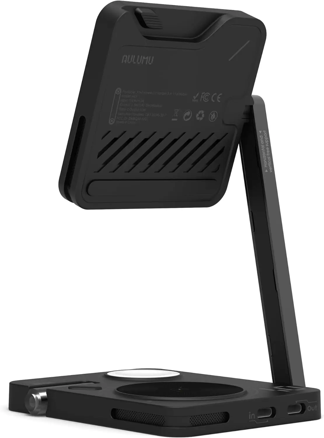 Беспроводная зарядная станция Aulumu M01 [совместима с Magsafe] 3 в 1 складное магнитное