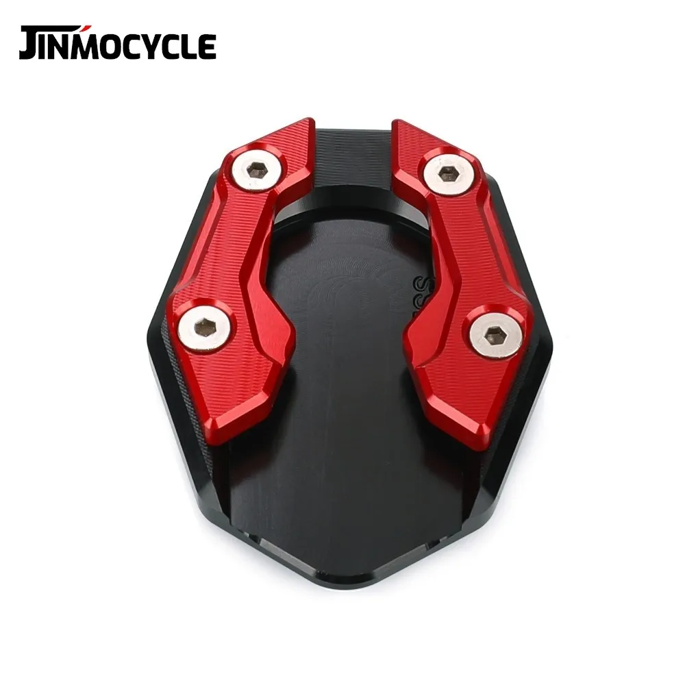 Фото Для мотоциклов Yamaha XMAX300, R15 V3, V4, MT15, XMAX125, XMAX 250, 125R, 15MT: Увеличивающая площадь опоры боковая подножка-удлинитель №5