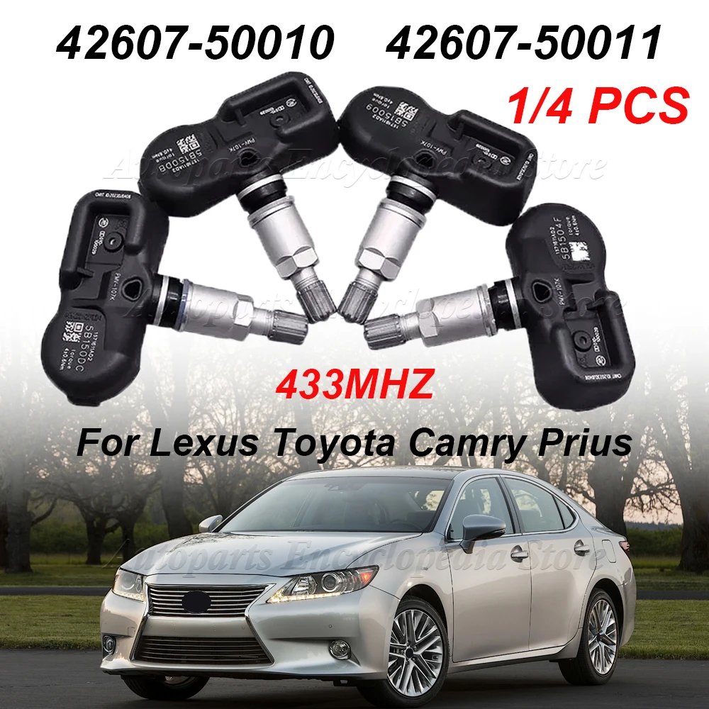 1/4 шт. PMV-107K для Lexus ES GS Toyota Camry Prius RAV4 42607-50011 433 МГц TPMS датчик давления в шинах 42607-50010
