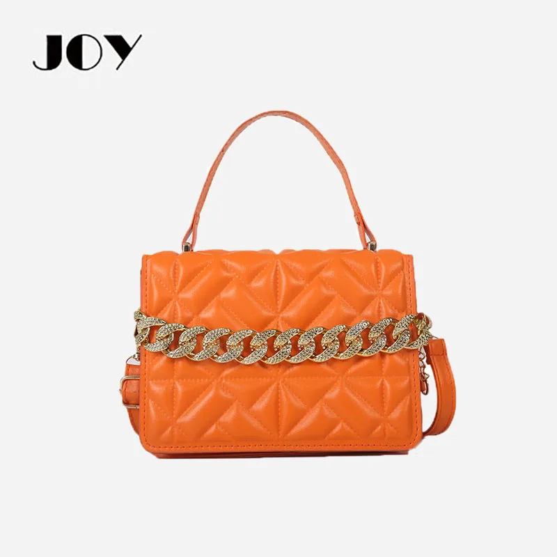 

JOY Retro Indentation Coin Purse 2 In 1 Chain Bag Fashion Simple High Quality Messenger Bag Ladies Handbag