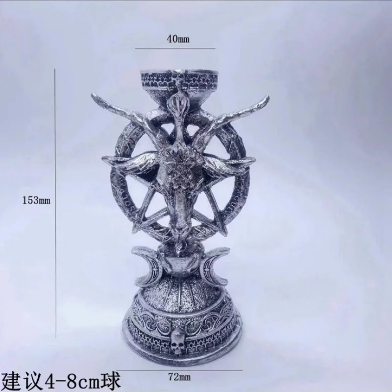 Резиновая статуэтка козы с хрустальным шаром серия Сатана