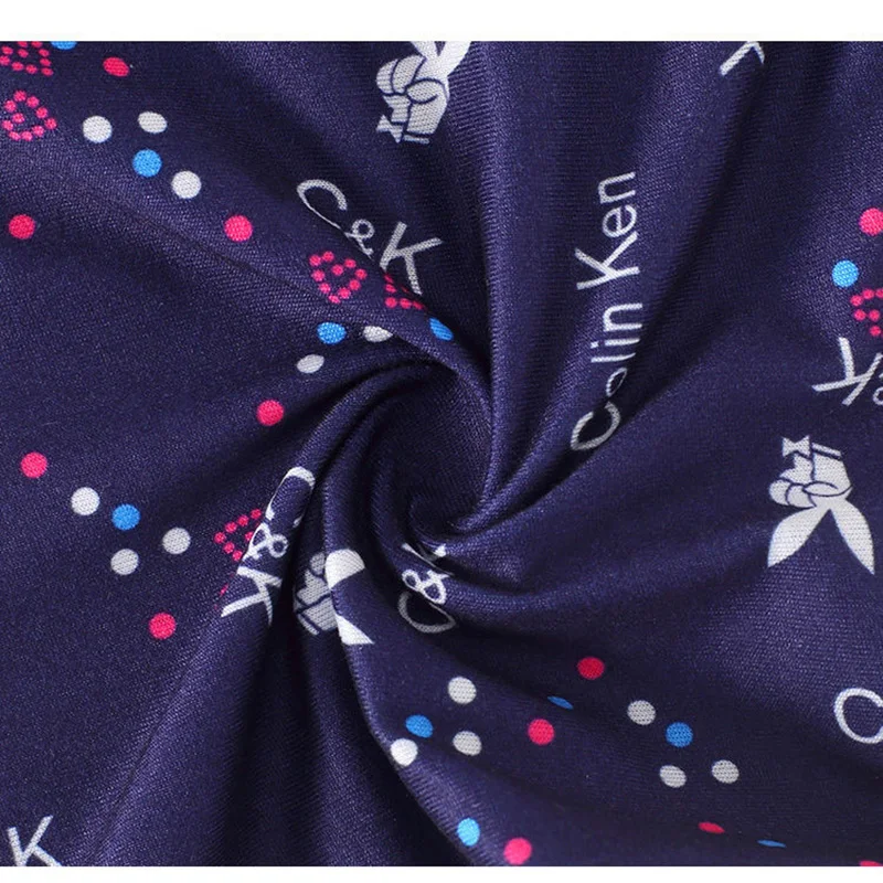 8PCS Man Underwear Sexy Lingerie Print Underpants Comfortable Shorts Man Large Size Boxers Polyester Male Panties