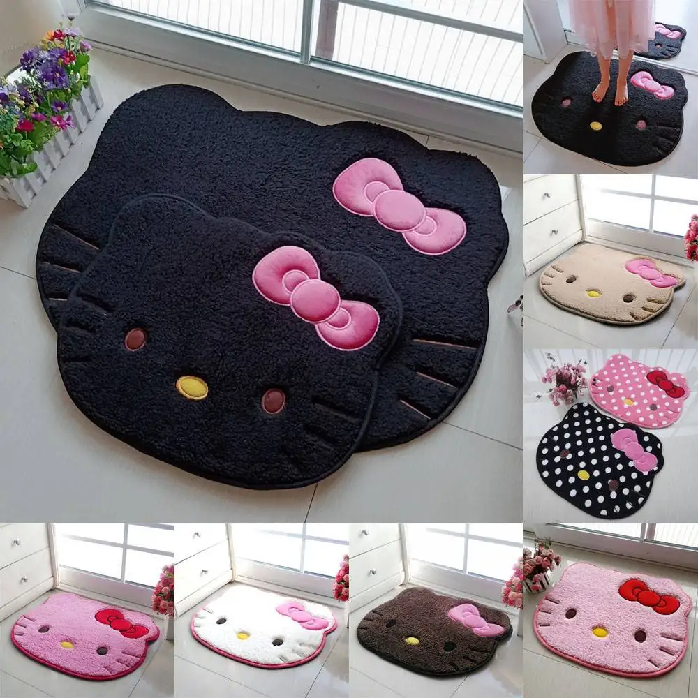 

Sanrio Hello Kitty Rug Cartoon Cute Floor Bath Mat Velvet Memory Children Absorbent Door Footmat Non Slip Bathroom Carpet Cotto