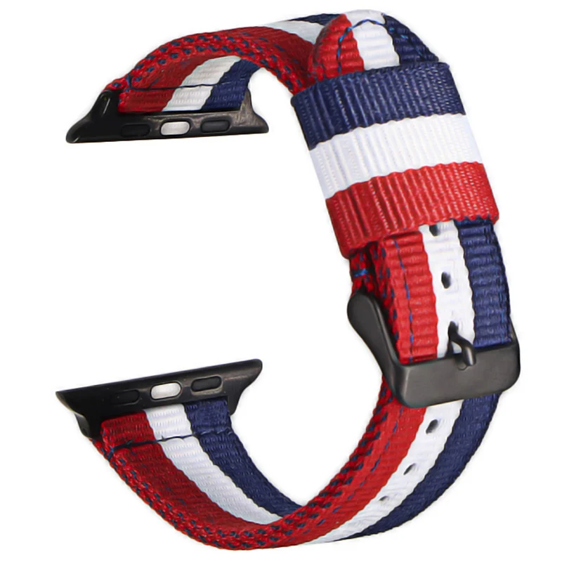 Ремешок для часов Apple Watch 38 мм 40 нейлоновый браслет iWatch 5 4 3 2 1 42 44