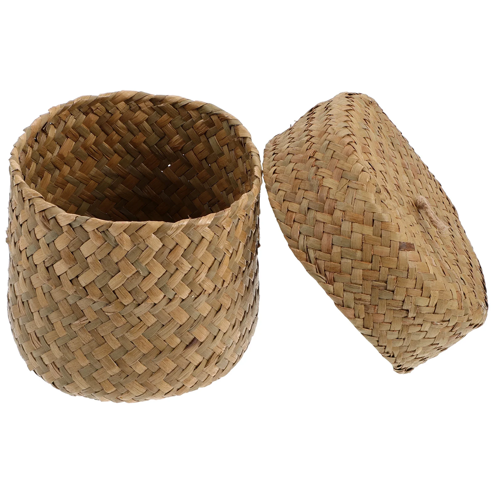 

Flower Basket Rattan Vase Wicker Storage Box Seagrass Storage Cube Seaweed Seagrass Belly Basket Closet Organizers Storage Child