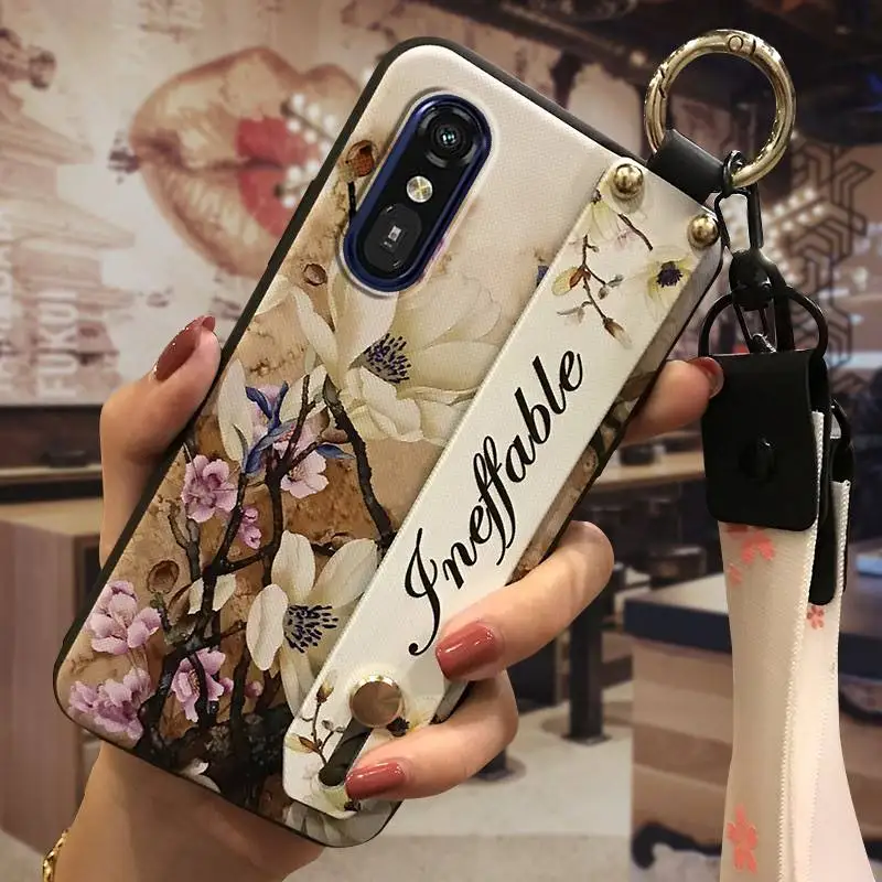 Водонепроницаемый чехол для телефона со шнурком Fujitsu A401FC/RakuRaku A401FC/MR01 задняя