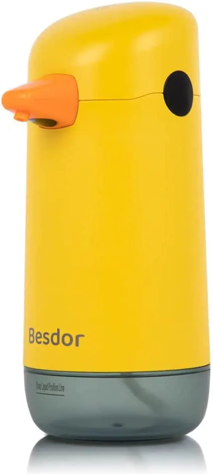 

Automatic Soap Dispenser, Yellow Duck Cute Non-Contact Soap Dispenser, Infrared Sensor, Battery Powered for Bathroom Kitchen