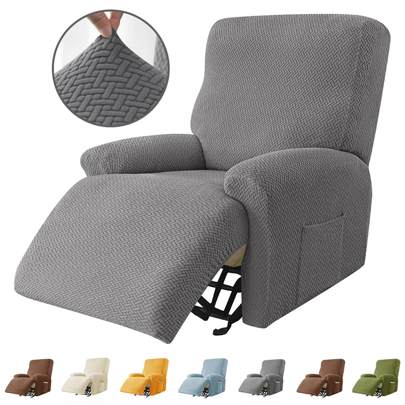 Recliner Sofa Cover Armchair Case Sofa Cover Anti-Dust Non-Slip Lazy Boy Chair Cover Solid Color Universal Seat Cover 1 Peice