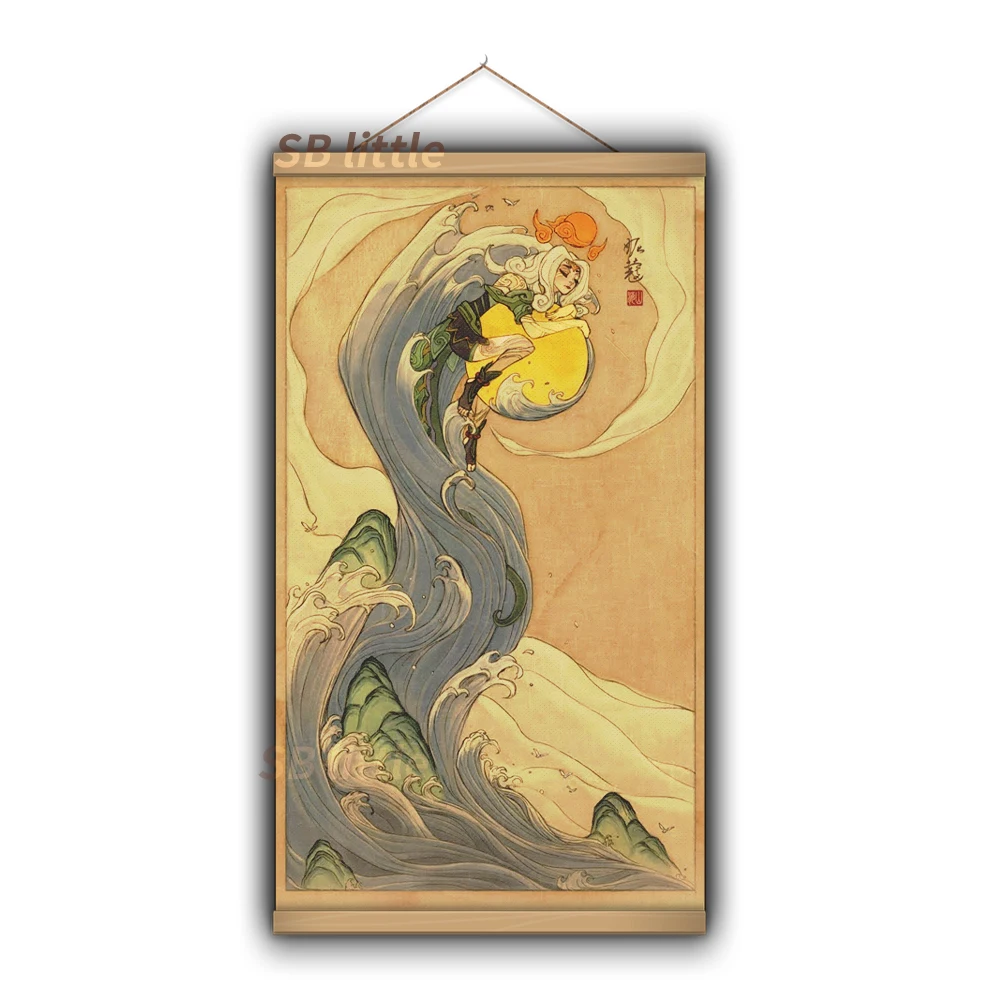 Декоративный настенный плакат с изображением героев мультфильма Лига игр |