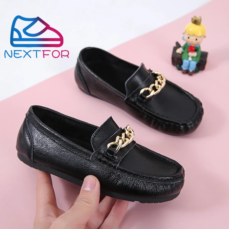 

Высококачественные детские мягкие кожаные лоферы на плоской подошве летние кроссовки для девочек 2022 новые белые черные повседневные кросс...