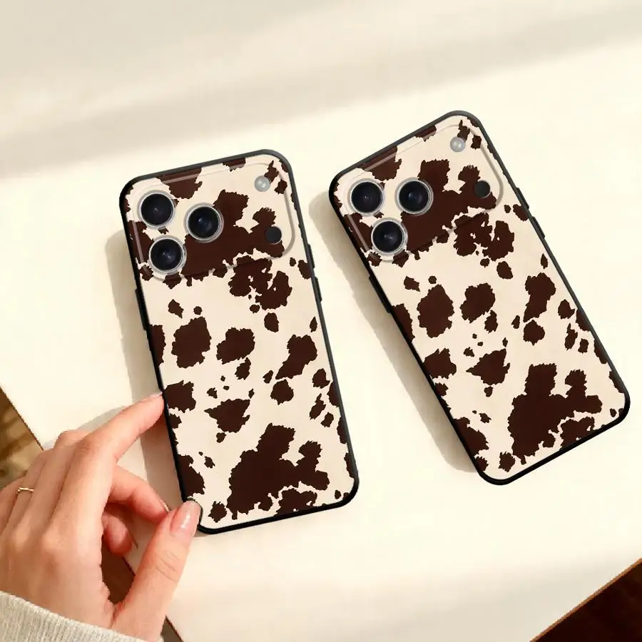 Фото Чехол для телефона Apple iPhone 17 Pro Max 6 6S 11 13 Mini 7 8 16 Plus 14 15 XS X SE с коровьим принтом №5