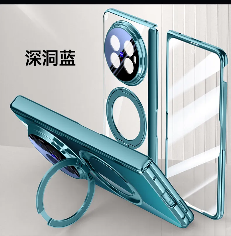 Фото Чехол для VIVO X Fold 6, прозрачный, высококачественный, с магнитным кольцом-держателем для Magsafe, защита от падений, чехол для vivo x Fold6 №5