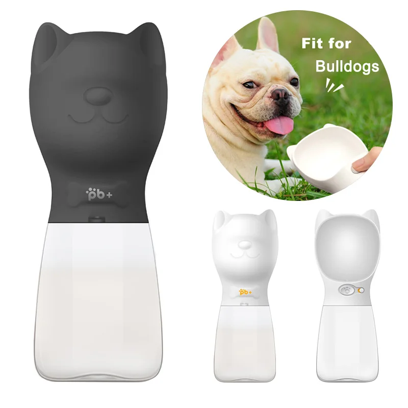 

480 ML Portable Dog Water Bottle For Dog feeding Bulldog Pug Travel Puppy Cat Drinking Bowl Outdoor Pet Water Dispenser Feeder