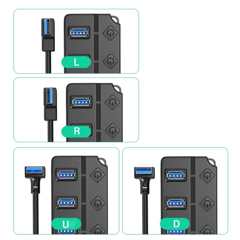 7-портовый концентратор USB 2.0 многопортовый адаптер USB-разветвитель