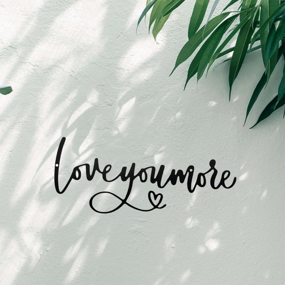 Уникальный Металлический Настенный Знак Love You More Декор В Стиле Ретро Идеально