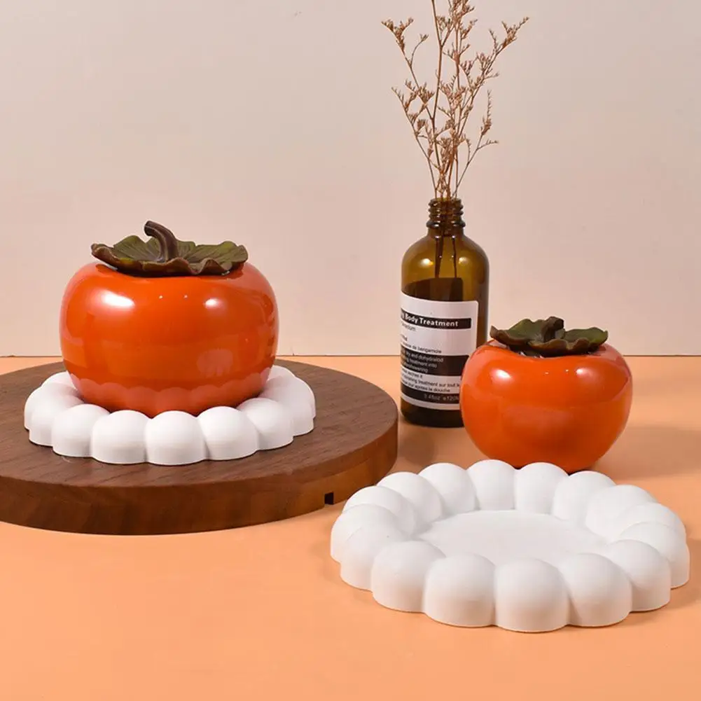 

Cute Bubbles Coaster Plaster Silicone Mold Diy Handmade Epoxy Tray Storage Gypsum Concrete Plate Display Round Mould Plaste X5v4
