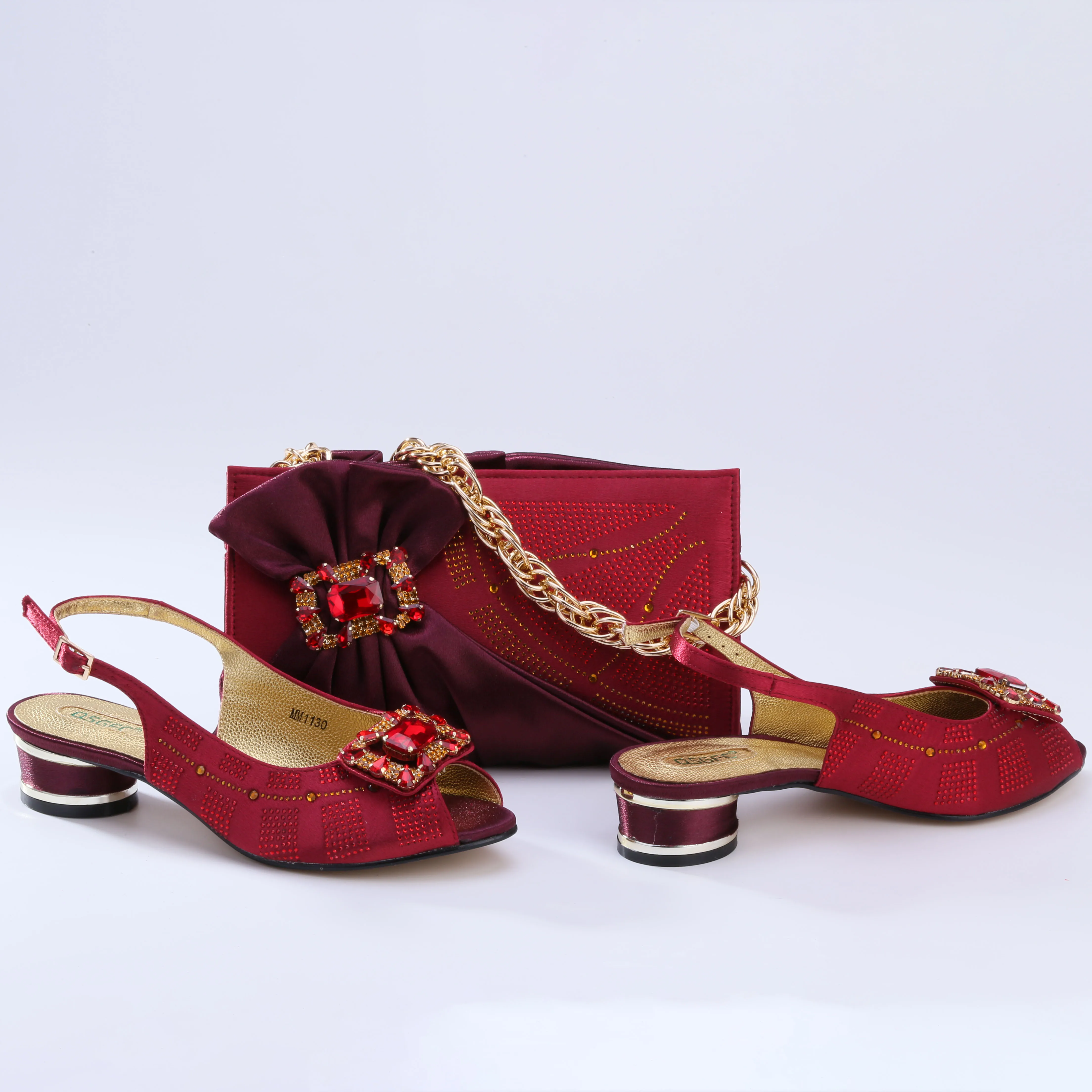 Doershow хорошая цена итальянская стандартная африканская Свадебная обувь и сумка