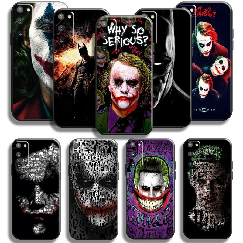 

Marvel Bat-Man Joker Clown For Samsung Galaxy S20 S21 Plus Ultra FE 5G Samsung S21 S20 Phone Case Coque Liquid Silicon Funda