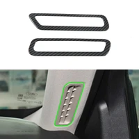 abs imitate carbon black car accessories front up upper air conditioning vent cover outlet trims for ford explorer 2020
