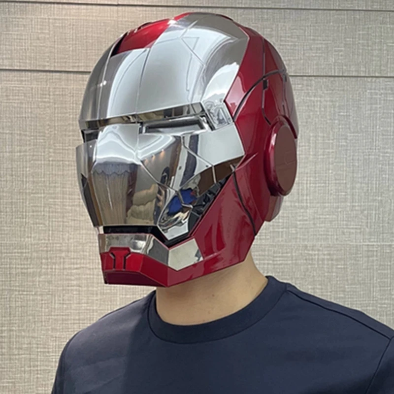 

2022 Marvel Iron Man MK5 Helmet Voice-activated Deformation Avengers Cosplay Cap Wearable Masks For Halloween Birthday Gift