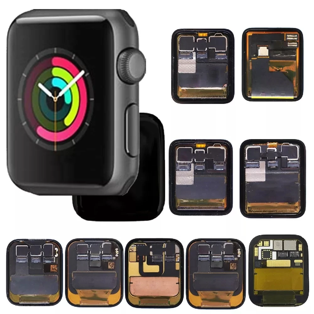 Najtaniej Retina OLED 100% Oryginalny Testowany Zegarek Apple Series 1 2 3 4 5 6 SE Wyświetlacz Ekran Dotykowy Wymiana Digitizer 38mm 40mm 42mm