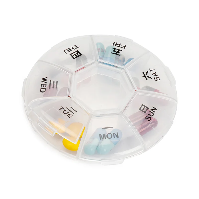 

7 Grid Slot Organize Box Case Craft Beads Storage Box Drug Pill Beads Portable Plastic Organizer For Jewelry