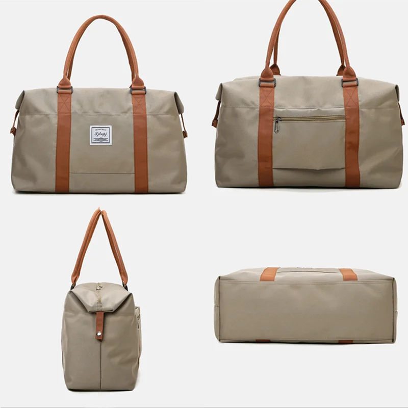 Вместительная дорожная сумка для женщин саквояж сумочка-тоут из ткани Оксфорд