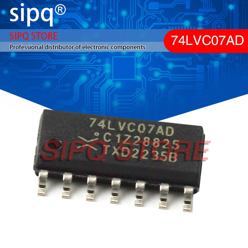 50 шт./лот 74LVC07AD,118 74LVC07AD 6 32mA 1,2 V ~ 5,5 V SOP-14 Буфер/драйвер/трансивер, новый оригинал