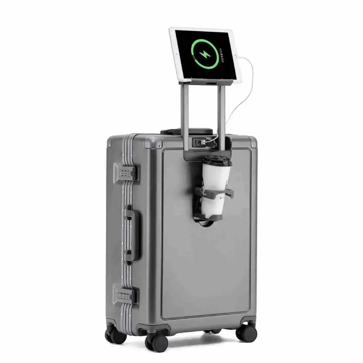 Чемодан на колесиках для мужчин и женщин Дорожный чемодан с алюминиевой рамкой