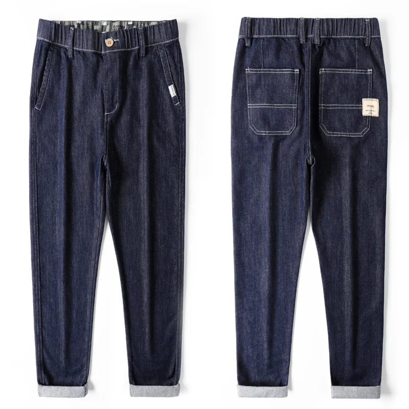 

Fashion Jeans Spring Summer New Loose Cargo Jean Pants Streetwear Solid Color Men Hip Hop Casual Male Trousers 28-36