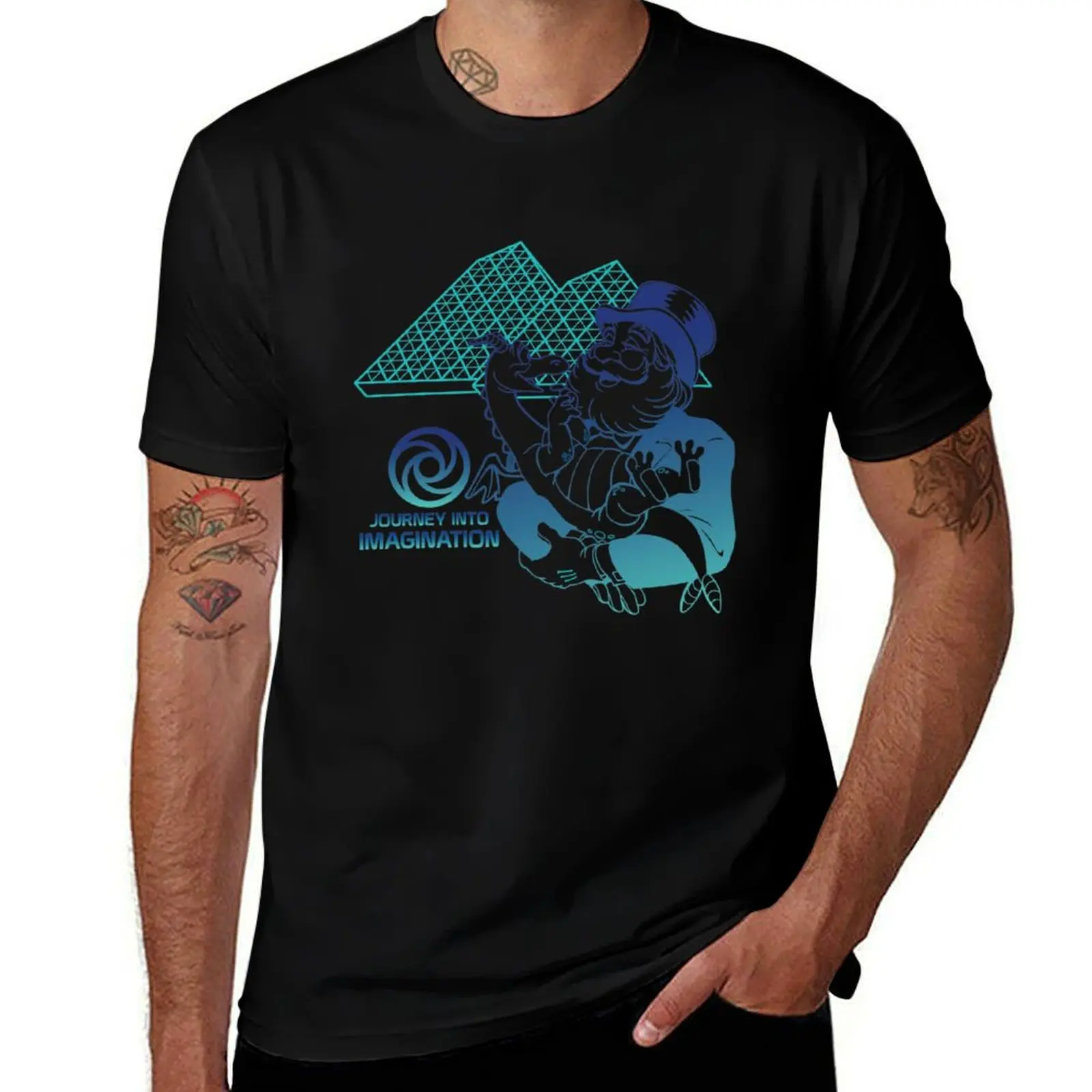 Фото Футболка Dreamfinder and Figment JII- Teal T-Shirt с короткими рукавами, устойчивая к запахам №1