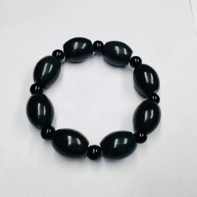 

Аутентичные Hetian ювелирные изделия, ручной браслет, натуральное ювелирное изделие, черная ручная цепочка Lulutong