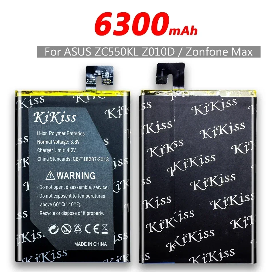 Фото Аккумулятор KiKiss C11P1508 для ASUS Zenfone MAX ZC550KL Z010DA 5000Z C550KL Z010AD Z010DD Z010D 6300 мАч + Инструменты №4