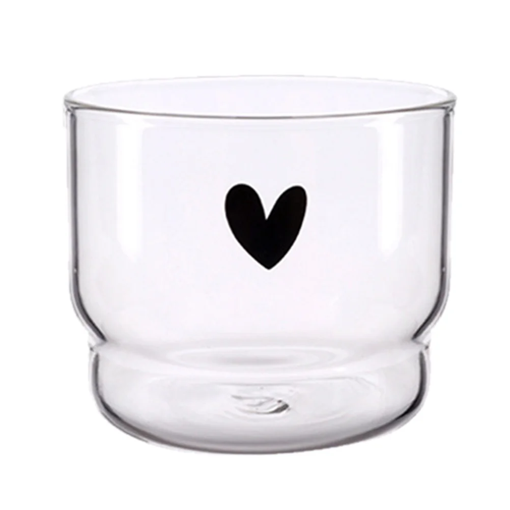 

1pc Glass Drinking Cup Beverage Cup Transparent Glass Cup (Transparent)
