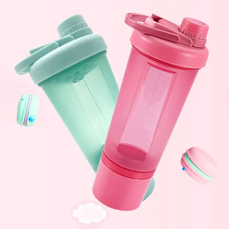 

Woman Sport Whey Protein Shaker Bottle Water Bottle Girl BPA Free Leak Proof Gym Fitness Training Sport Nutrition Bottle