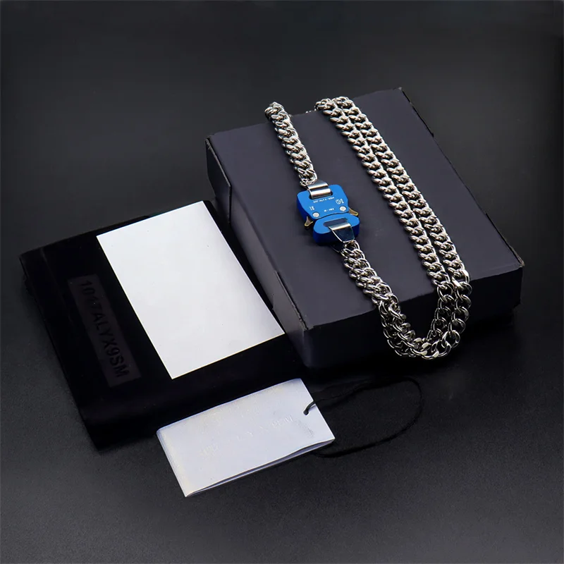 

New Double Chain 1017 ALYX 9SM Necklace Men Women Fashion Metal Necklace