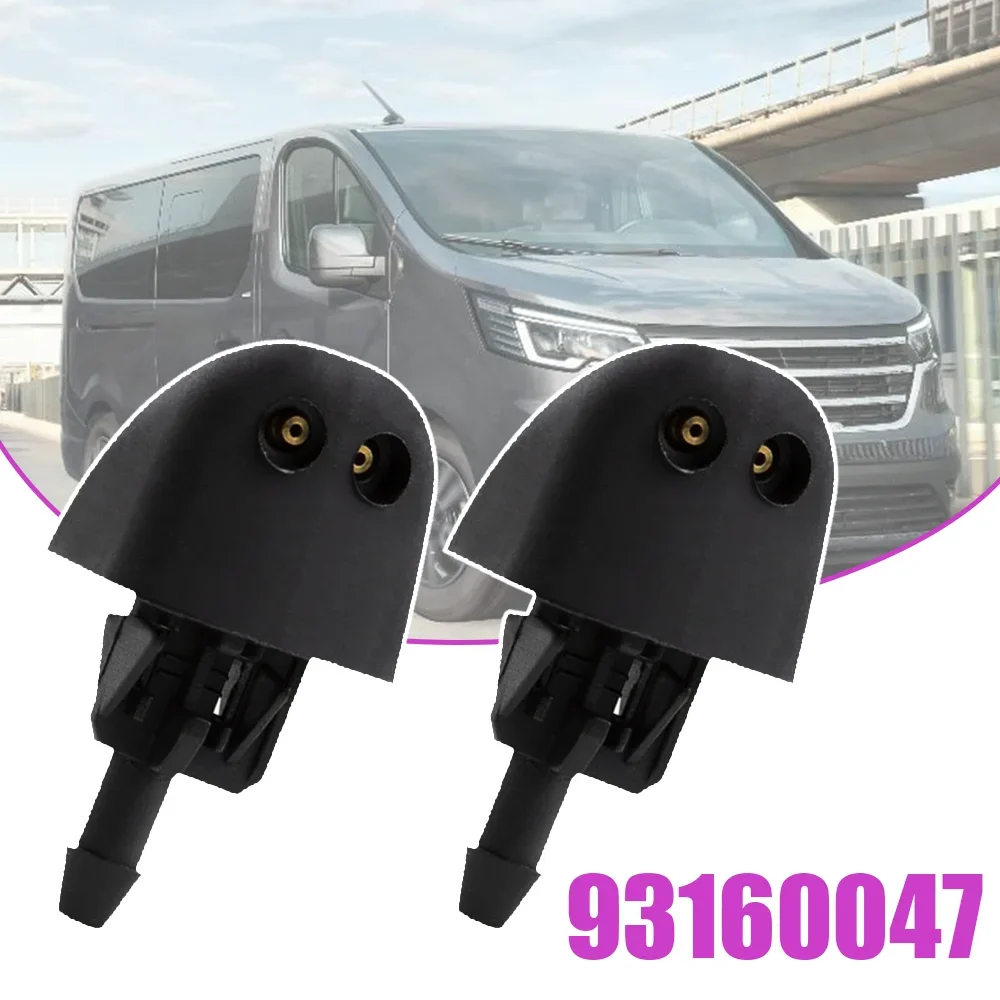 

2 шт., форсунки для омывателя переднего стекла автомобиля, водяные форсунки, спрей 7700823915 Для Renault Trafic II X83 Opel Vauxhall Vivaro Primastar