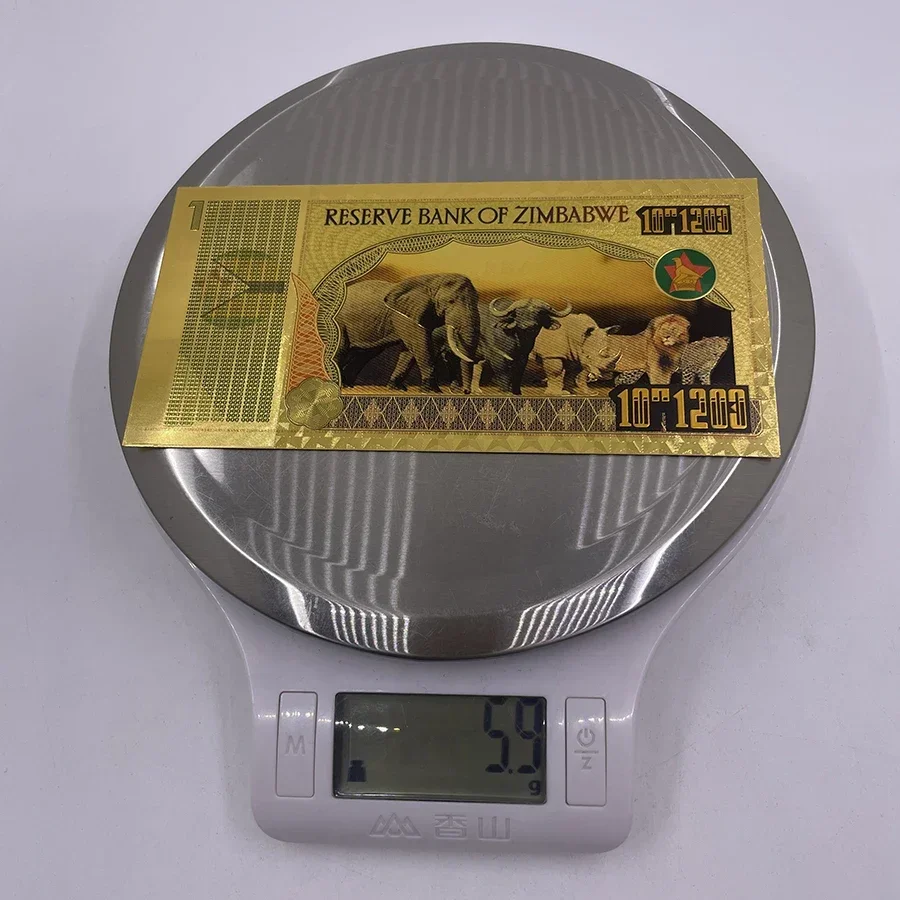 10^1203 Золотая или серебряная фольга JEDEN QUADRINGENTILLION Банкнота Зимбабве со долларами и